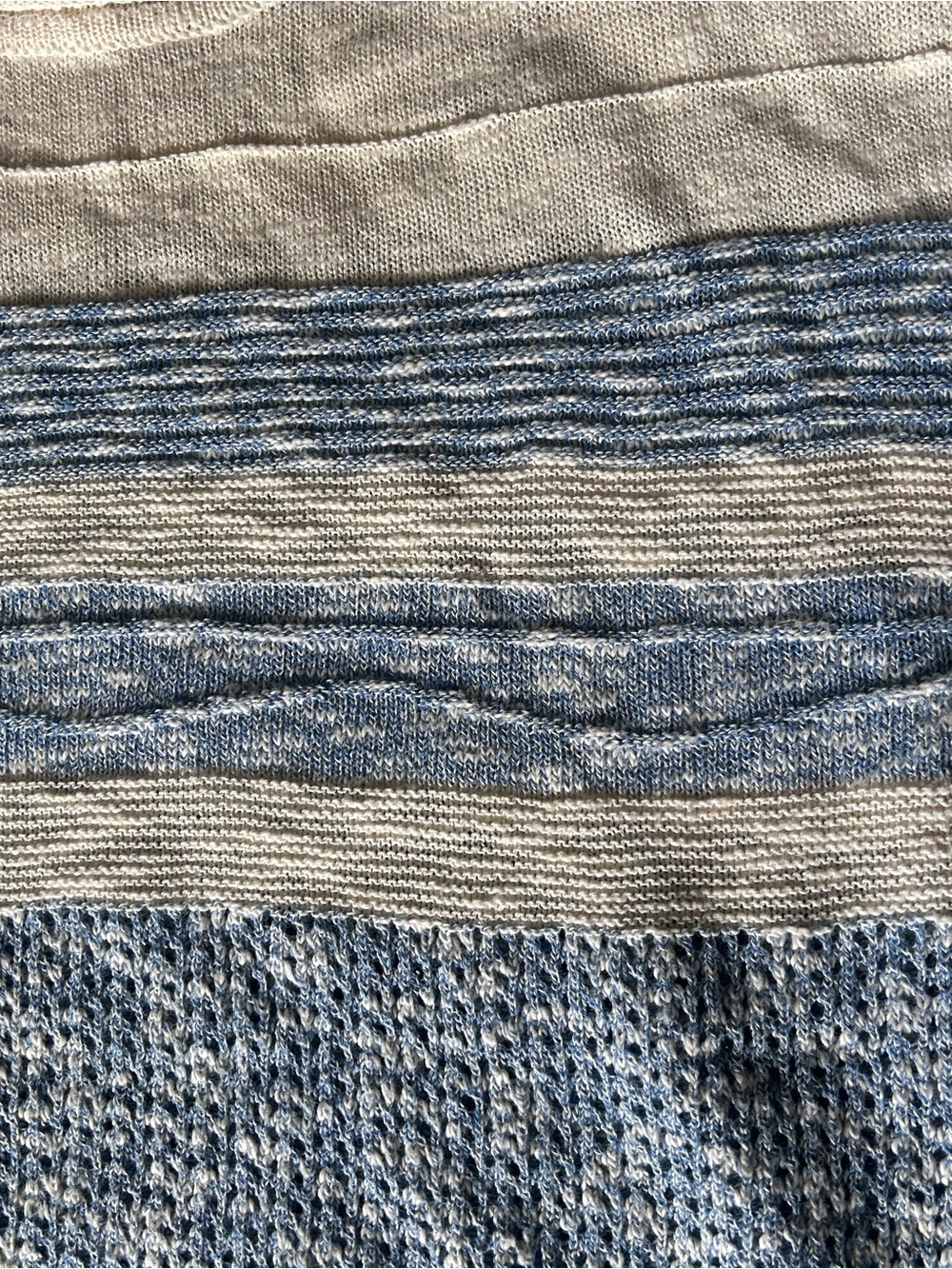 Staccato Blue & Cream Striped Short-Sleeve Knit Top - Picture 3 of 9